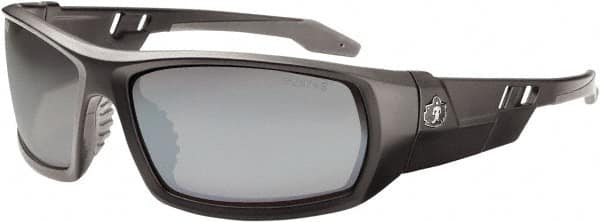 Ergodyne - Silver Lenses, Framed Safety Glasses - Uncoated Lenses, Size Universal, Wrap Around - Caliber Tooling