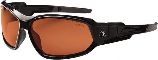 Ergodyne - Copper Lenses, Framed Polarized Glasses - Uncoated Lenses, Size Universal, Wrap Around - Caliber Tooling