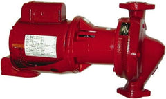 Bell & Gossett - 1 hp, 1 Phase, Cast Iron Housing, Bronze Impeller, Inline Circulator Pump - 115/230 Volt, 60 Hz, Flanges Included, 175 Max psi, Open Drip Proof Motor - Caliber Tooling