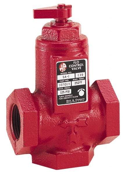 Bell & Gossett - 3/4" Pipe, Cast Iron Manually Operated Plumbing Valve - Buna Seal, FNPT - Caliber Tooling