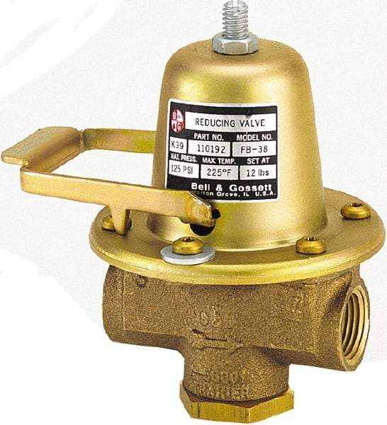 Bell & Gossett - 1/2" Inlet, 1/2" Outlet, FNPT, Pressure Relief Valve - 125 Max psi, Lead Free Brass - Caliber Tooling