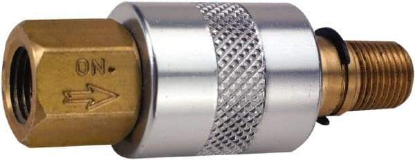 ARO/Ingersoll-Rand - 1/4" Pipe, Compression x MNPT, Brass Standard Slide Valve - 200 Max psi, Brass Sleeve - Caliber Tooling