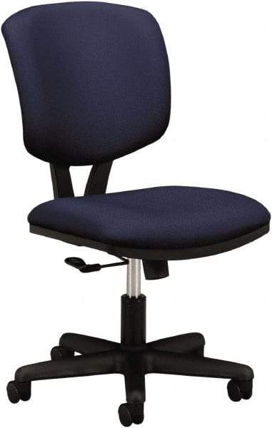 Hon - 40" High Task Chair - 25" Wide x 25-3/4" Deep, 100% Polyester Seat, Navy - Caliber Tooling