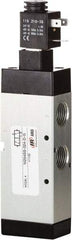 ARO/Ingersoll-Rand - 1/2" Inlet x 1/2" Outlet, Single Solenoid Actuator, Spring Return, 2 Position, Body Ported Solenoid Air Valve - 120 VAC Input, 4.32 CV, 3 Way, 115 psi, 122° Max Temp, 15° Min Temp - Caliber Tooling