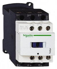 Schneider Electric - 3 Pole, 48 Coil VAC at 50/60 Hz, 12 Amp at 440 VAC and 25 Amp at 440 VAC, Nonreversible IEC Contactor - 1 Phase hp: 1 at 115 VAC, 2 at 230/240 VAC, 3 Phase hp: 10 at 575/600 VAC, 3 at 200/208 VAC, 3 at 230/240 VAC, 7.5 at 460/480 VAC - Caliber Tooling