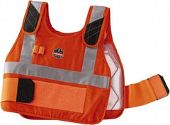 Ergodyne - Size L/XL, Orange Cooling Vest - 40 to 52" Chest, Hook & Loop Front, Cotton - Caliber Tooling