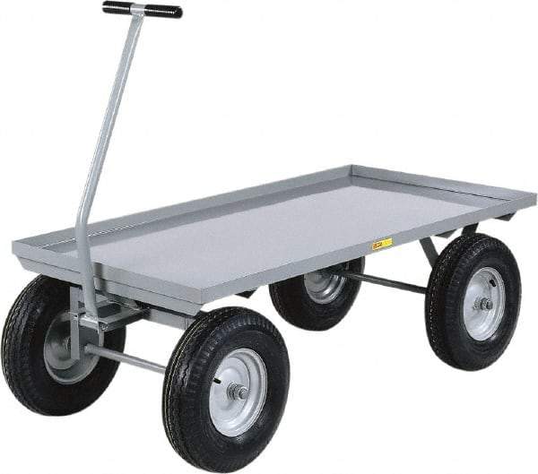 Little Giant - 2,000 Lb Capacity Steel Wagon Truck - Steel Deck, 24" OAW, 48" Platform Length - Caliber Tooling