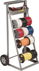 Little Giant - 300 Lb Capacity, 24" Wide x 18-1/2" Long x 45-1/2" High Wire Spool Cart - 1 Shelf, Steel - Caliber Tooling