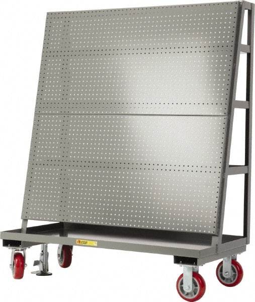 Little Giant - 36" Wide x 60" High x 24" Deep, Pegboard A-Frame with Back Shelf Storage - 2,000 Lb Capacity - Caliber Tooling