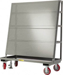 Little Giant - 60" Wide x 60" High x 24" Deep, Pegboard A-Frame with Back Shelf Storage - 2,000 Lb Capacity - Caliber Tooling