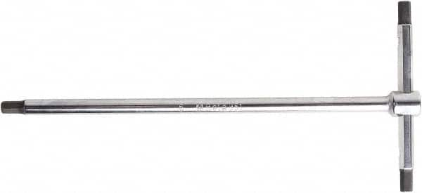 Beta - 4mm Hex, Sliding T-Handle, Hex Key - 6-7/8" OAL, Steel, Metric System of Measurement - Caliber Tooling