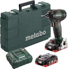 Metabo - 18 Volt, 1/4" Drive, 1,770 Ft/Lb Torque, Cordless Impact Driver - Pistol Grip Handle, 2900 RPM, 2 Batteries Included - Caliber Tooling