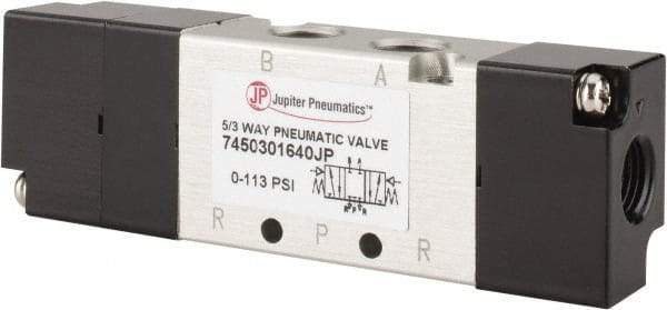 PRO-SOURCE - Specialty Air Valves Valve Type: 5-Way, 3 Position Actuator Type: Pneumatic Double Acting - Caliber Tooling