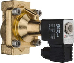 PRO-SOURCE - 3/4", 2/2 Way Steam Series Stacking Solenoid Valve - 110 VAC, 12 CV Rate, 4.98" High x 3.94" Long - Caliber Tooling