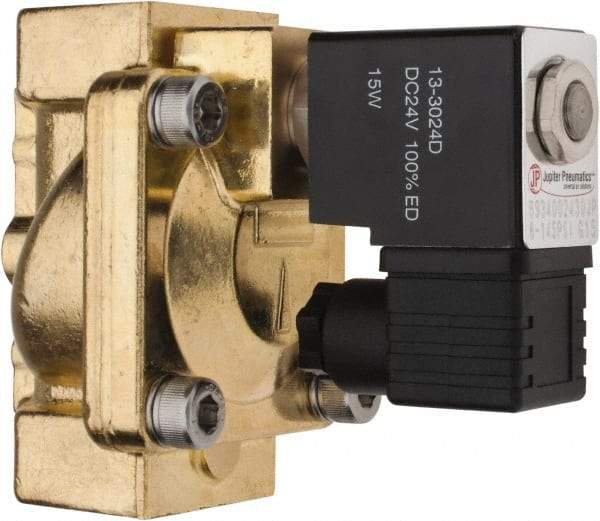 PRO-SOURCE - 3/4", 2/2 Way Stacking Solenoid Valve - 24 VDC, 12 CV Rate, 4.98" High x 3.78" Long - Caliber Tooling