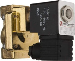 PRO-SOURCE - 1/2", 2/2 Way Stacking Solenoid Valve - 110 VAC, 4.5 CV Rate, 4.19" High x 2.83" Long - Caliber Tooling