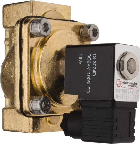 PRO-SOURCE - 1", 2/2 Way Stacking Solenoid Valve - 24 VDC, 11.92 CV Rate, 4.74" High x 3.78" Long - Caliber Tooling