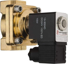 PRO-SOURCE - 3/4", 2/2 Way Stacking Solenoid Valve - 24 VDC, 8.78 CV Rate, 4.21" High x 3.54" Long - Caliber Tooling