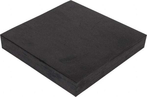 Made in USA - 12" Long, 12" Wide, Neoprene Spring Blend Rubber Foam Sheet - 65 to 75 Durometer, Black, -20 to 170°F, 1,000 psi Tensile Strength, Stock Length - Caliber Tooling