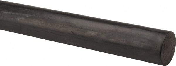 Made in USA - 1-1/2 Inch Diameter x 36 Inch Long, Neoprene Spring Blend Rubber Rod - 1,200 psi Tensile Strength, 70 to 80 Shore A Durometer, -30 to 200°F - Caliber Tooling