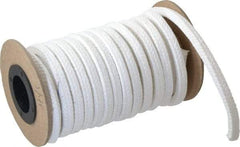 Made in USA - 1/4" x 9' Spool Length, PTFE/Sanitary Compression Packing - 1,000 Max psi, 500° F Max, White - Caliber Tooling