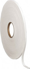 Made in USA - 50' x 3/8" x 3/16" White Polyethylene Foam Roll - Caliber Tooling