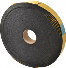 Made in USA - 50' x 2" x 1/4" Black Natural Foam Roll - Caliber Tooling