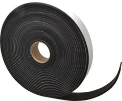 Made in USA - 50' x 2" x 1/4" Black Neoprene-Blend Spring Roll - Exact Industrial Supply