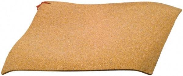 Made in USA - 36" Long x 36" Wide x 1/4" Thick, Composition Cork Sheet Gasketing - Tan - Caliber Tooling