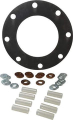 Made in USA - 8" Pipe, 8" ID x 13-1/2" OD Flange Gasket - Neoprene Rubber, 1/8" Thick - Caliber Tooling