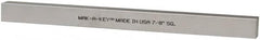 Made in USA - 12" Long x 7/8" High x 7/8" Wide, Zinc-Plated Oversized Key Stock - C1018 Steel - Caliber Tooling