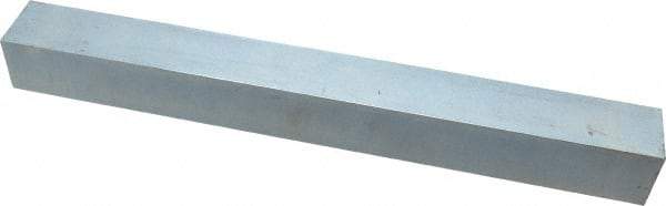 Made in USA - 12" Long x 1-1/4" High x 1-1/4" Wide, Zinc-Plated Oversized Key Stock - C1018 Steel - Caliber Tooling