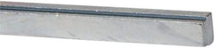 Made in USA - 12" Long, Zinc-Plated Step Key Stock for Shafts - C1018 Steel - Caliber Tooling