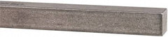 Made in USA - 12" Long x 1/2" High x 1/2" Wide, Undersized Key Stock - Type 316 Stainless Steel - Caliber Tooling