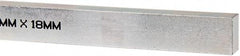 Made in USA - 12" Long, Zinc-Plated Oversized Key Stock - C1045 Steel - Caliber Tooling