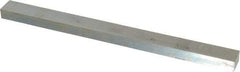 Made in USA - 12" Long, Zinc-Plated Oversized Key Stock - C1045 Steel - Caliber Tooling