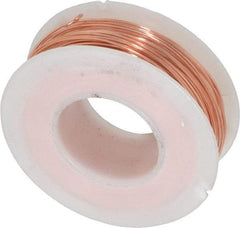 Made in USA - 22 Gage, 0.0253" Diameter x 125' Long, Bare, Copper Bus Bar Wire - Pure Copper (ASTM B3) - Caliber Tooling