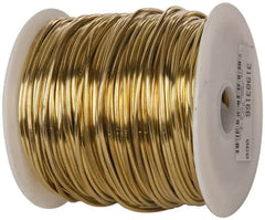 Made in USA - 12 Gage, 0.0808 Inch Diameter x 260 Ft. Long, Soft Brass Wire - 5 Lb. Shipping Weight - Caliber Tooling