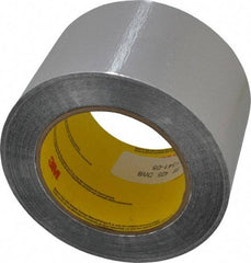 3M - 3" x 55m Silver Foil Tape - 4.6 mil, Acrylic Adhesive, Aluminum Foil Backing, 30 Lb/ln Tensile Strength, -65.2°F to 300°F, Series 425 - Caliber Tooling