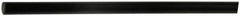 Made in USA - 1' Long, 3" Diam, Polyurethane Plastic Rod - 90A Hardness, Black - Caliber Tooling