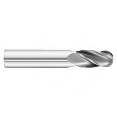 1/4 x 2 x 4-1/2 4 Flute Ball Nose  End Mill- Series 3200SD - Caliber Tooling