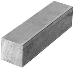 Value Collection - 2-3/4 Inch Square x 12 Inch Long, Aluminum Square Bar - +/- 0.25 Inch Tolerance, Alloy 6061 - Caliber Tooling