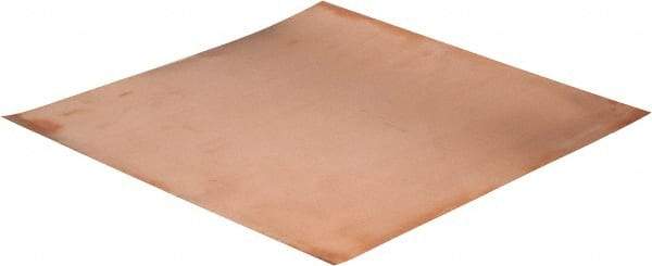 Value Collection - 0.01 Inch Thick x 12 Inch Square, Copper Sheet - Alloy 110 - Caliber Tooling