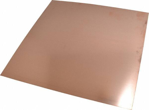 Value Collection - 0.016 Inch Thick x 12 Inch Square, Copper Sheet - Alloy 110 - Caliber Tooling