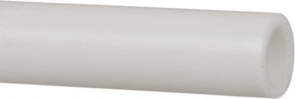 Made in USA - 1/2 Inch Outside Diameter x 5 Ft. Long, Plastic Round Tube - PTFE (Virgin), +/- 0.025 Inch Tolerance - Caliber Tooling