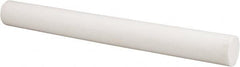 Made in USA - 1' Long, 1-1/4" Diam, PTFE (Glass-Filled) Plastic Rod - +0.005 Inch Length Tolerance - Caliber Tooling