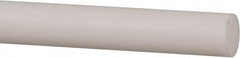 Made in USA - 6' Long, 5/8" Diam, PTFE (Mechanical Grade) Plastic Rod - +0.005 Tolerance - Caliber Tooling