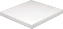 Made in USA - 1" Thick x 12" Wide x 1' Long, PTFE (Virgin) Sheet - White, +0.087/-0.043 Tolerance - Caliber Tooling