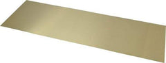 Made in USA - 10 Piece, 18 Inch Long x 6 Inch Wide x 0.02 Inch Thick, Shim Sheet Stock - Brass - Caliber Tooling