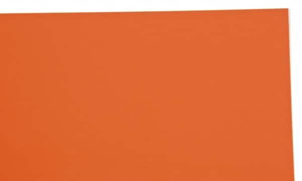 Made in USA - 1 Piece, 25" Wide x 50" Long Plastic Shim Stock Sheet - Coral (Color), ±10% Tolerance - Caliber Tooling